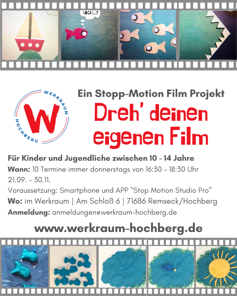 Stopp Motion Film Projekt Werkraum Hochberg Remseck 2023