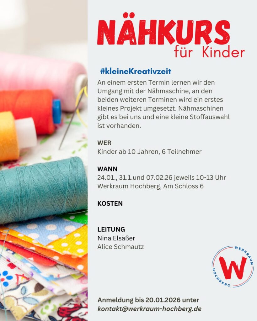 Nähkurs Kinder 2026